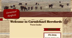 Desktop Screenshot of carmichaelherefords.com