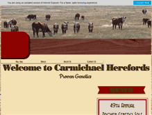 Tablet Screenshot of carmichaelherefords.com